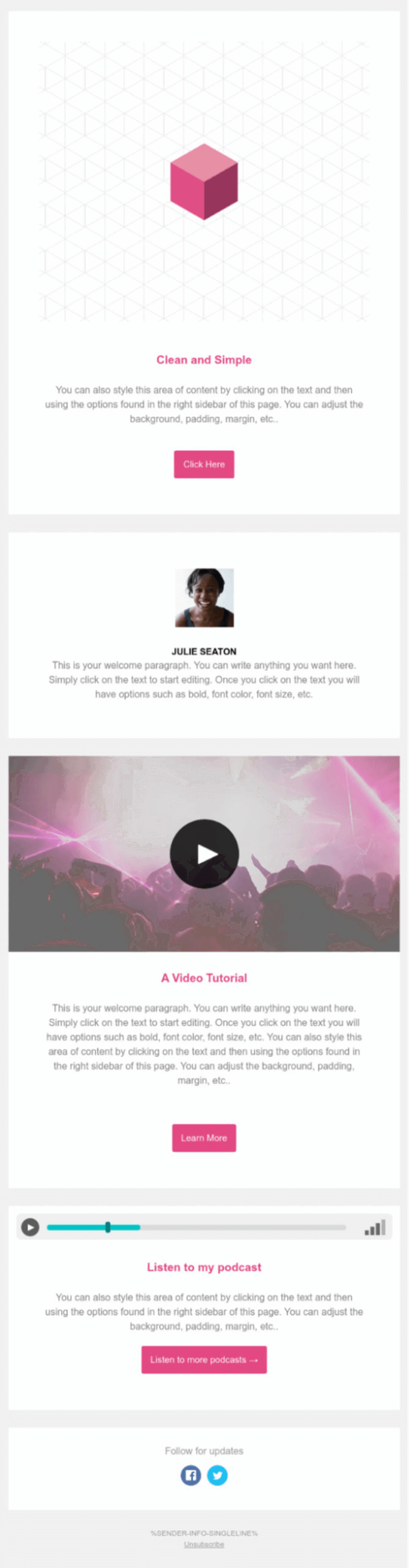 minimalist design | minimalist newsletter design,... 8 Newsletter Design Best Practices to Start Using in 2024 | ActiveCampaign