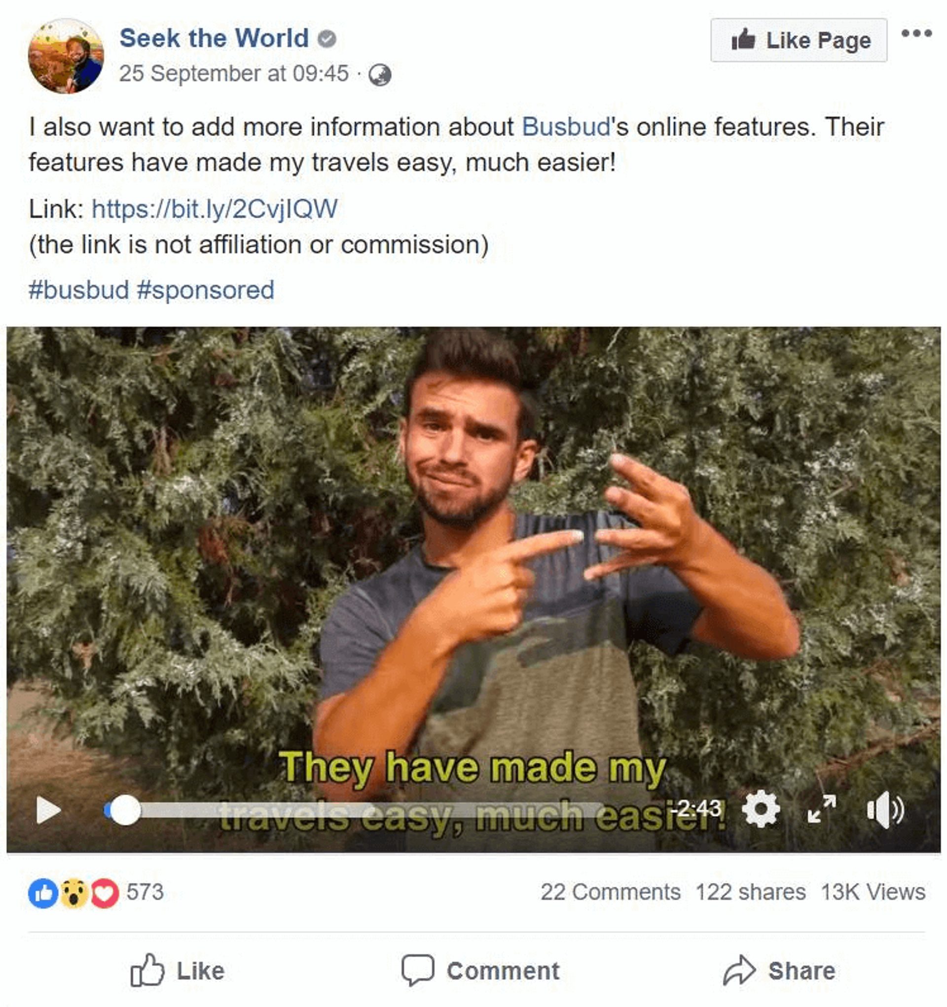 Busbud Influencer Marketing