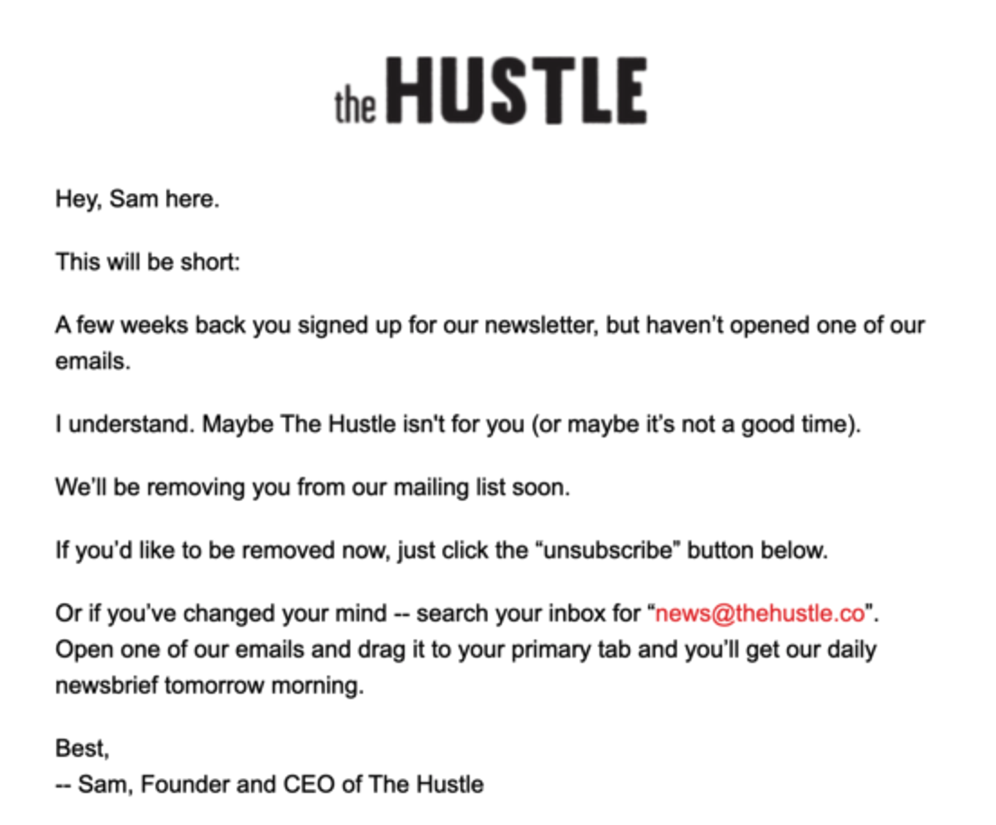 Re Email Examples The 9 Most Effective Re-engagement Email Subject Lines | ActiveCampaign
