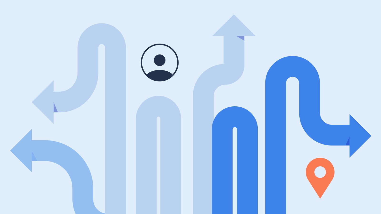 Illustration of a customer journey