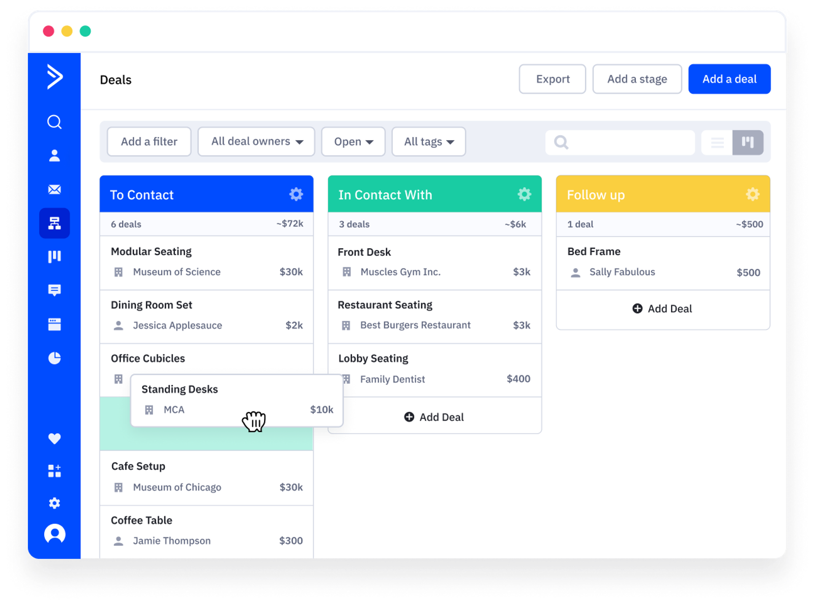 activecampaign deals crm