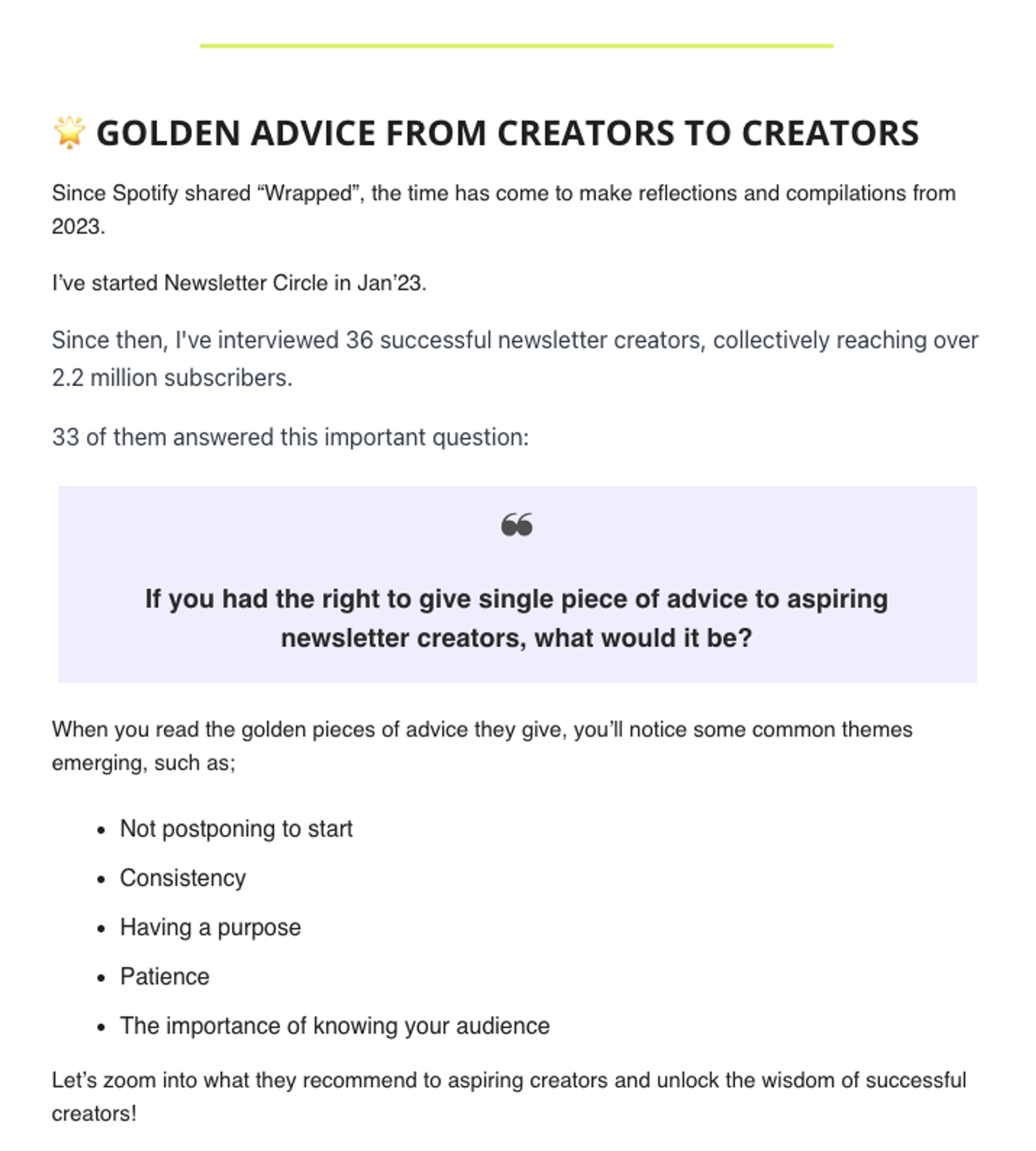 newsletter circle newsletter