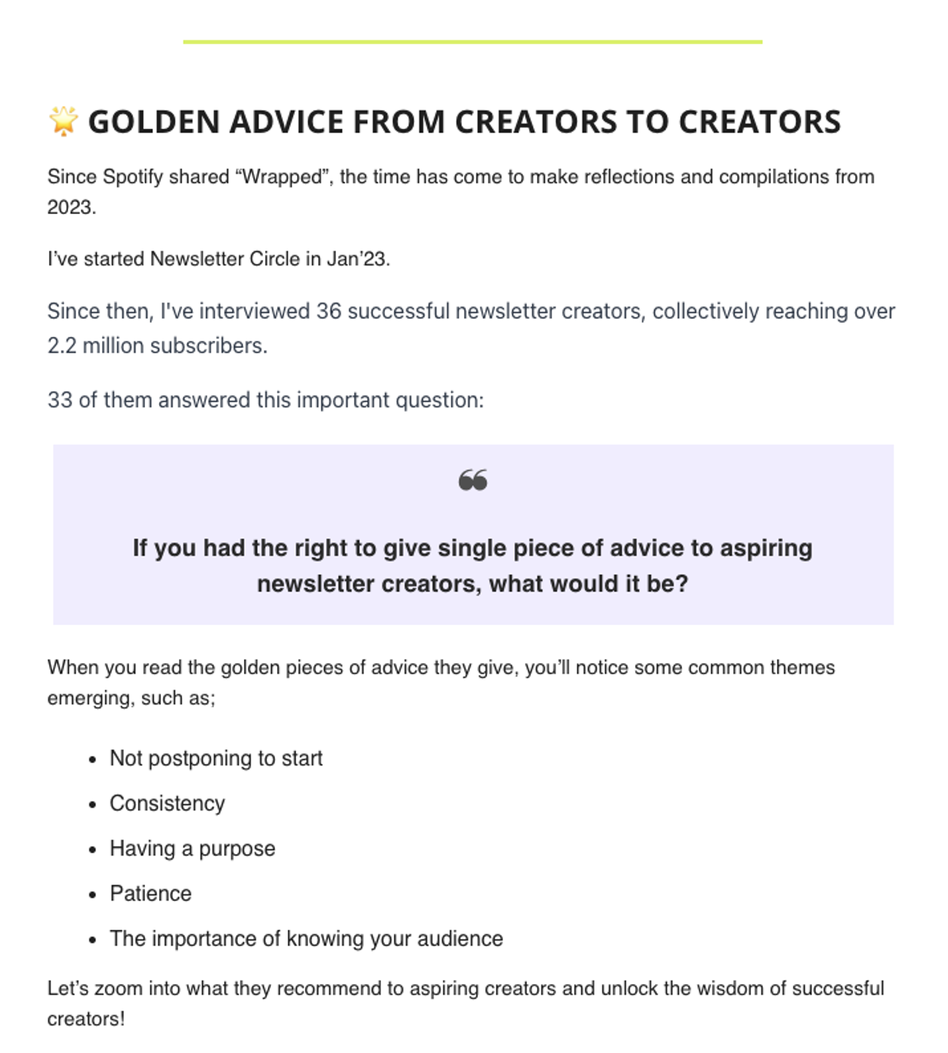 newsletter circle newsletter