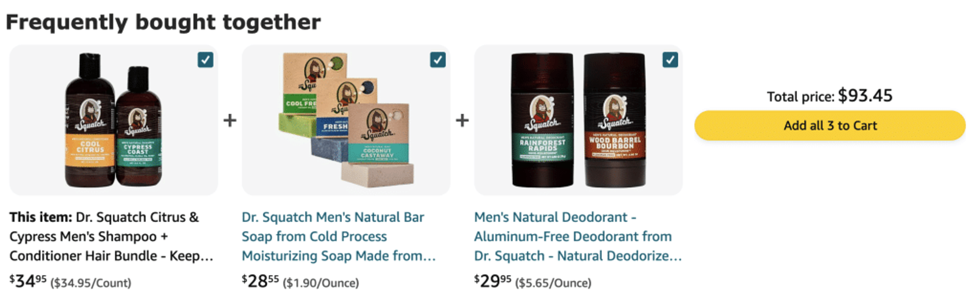 Amazon Frequently Bought Together