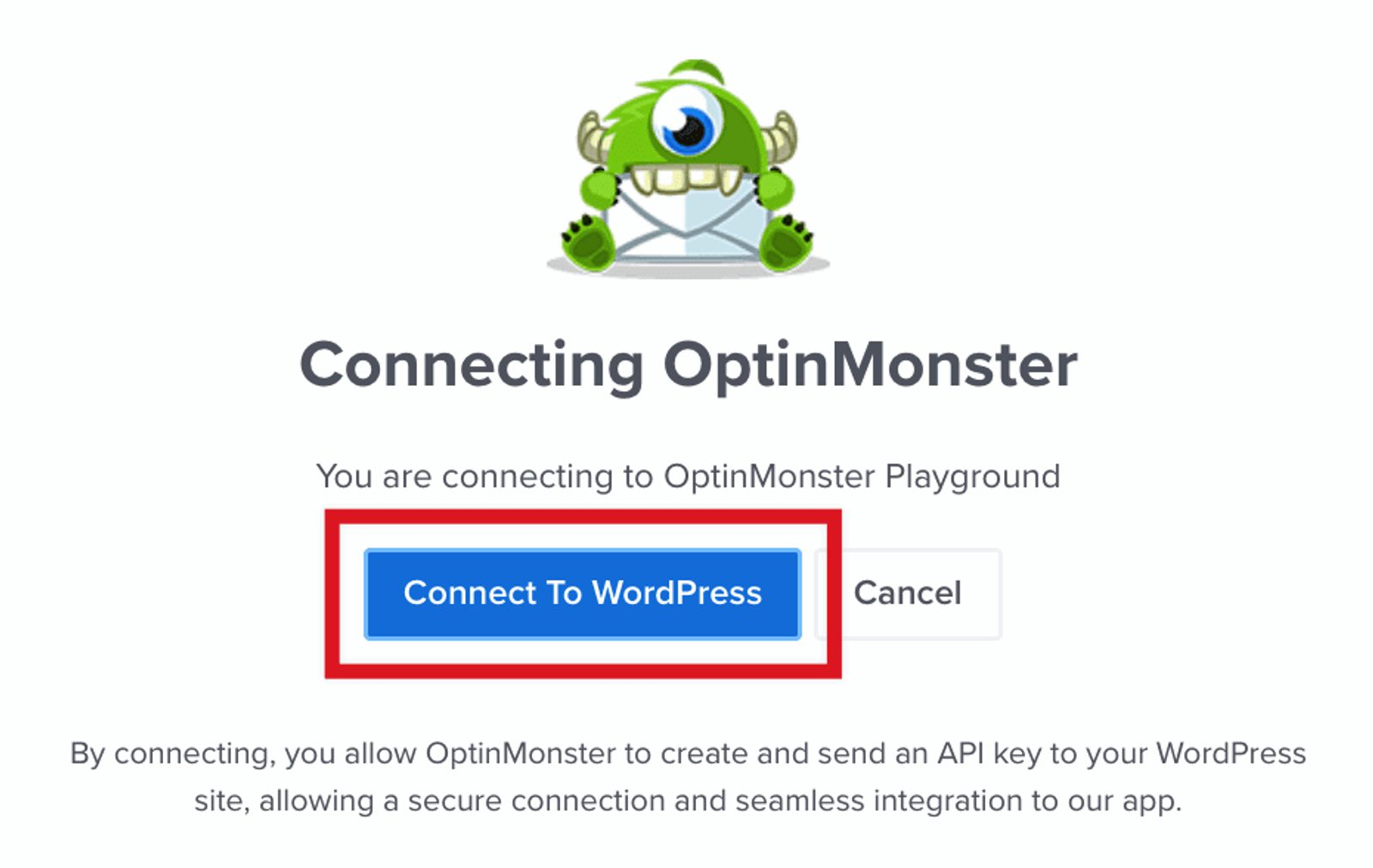 connect optinmonster to wordpress