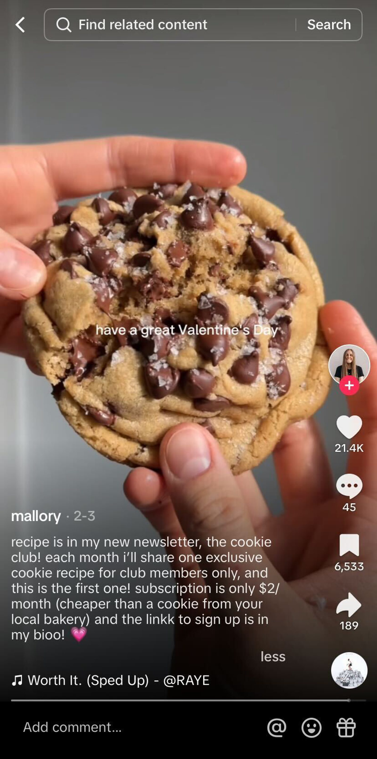 newsletter on tiktok