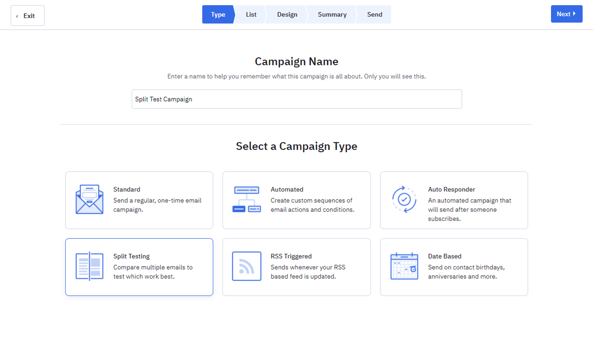 Create a Campaign form in Activecampaigfn