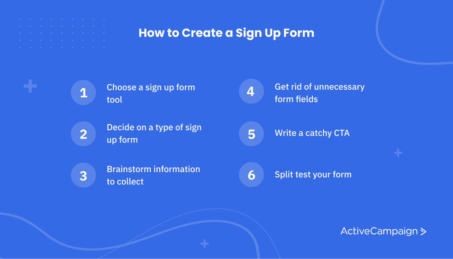 How to Create an Effective Sign-Up Form (+Examples and Templates ...